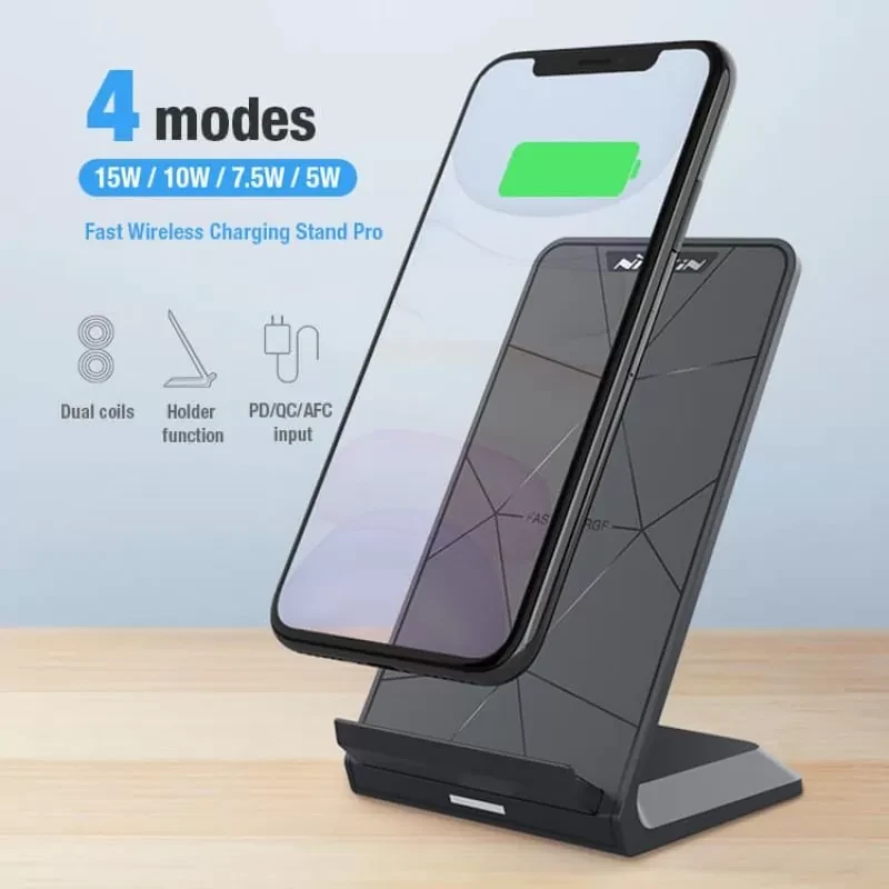 Беспроводная зарядка Nillkin Charging Stand Pro 15W - фото 2 - id-p226740571