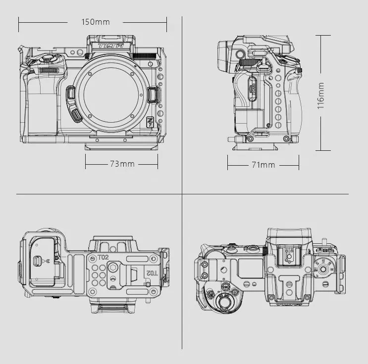 Клетка Tilta Full Camera Cage для Nikon Z6/Z7 (Tilta Gray) - фото 4 - id-p226761784