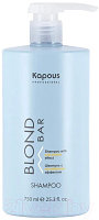Оттеночный шампунь для волос Kapous Blond Bar С антижелтым эффектом