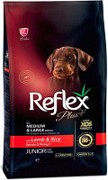 Сухой корм для собак Reflex Plus Junior Для средних и крупных пород с ягненком и рисом