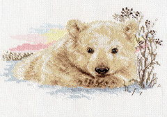 Набор для вышивания крестом «Северный медвежонок».