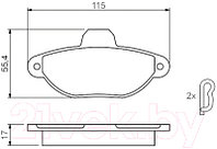 Тормозные колодки Bosch 0986461119