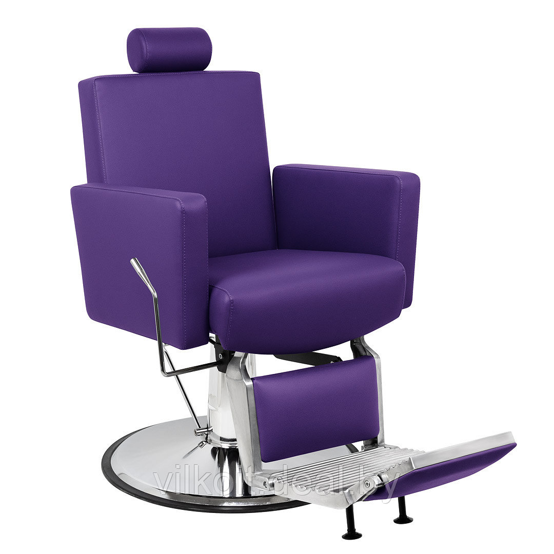 Профессиональное барбер - кресло Толедо, фиолетовое. На заказ - фото 1 - id-p226839261