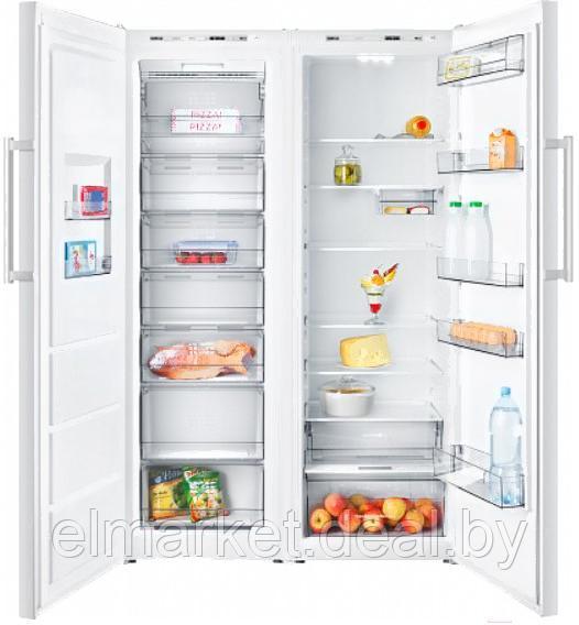 Холодильник с морозильником ATLANT X-1602 + M-7606 N (нержавеющая сталь) - фото 1 - id-p226839741