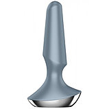 Анальный смарт-стимулятор с вибрацией Satisfyer Plug-ilicious 2 серый, фото 4