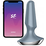 Анальный смарт-стимулятор с вибрацией Satisfyer Plug-ilicious 2 серый, фото 3