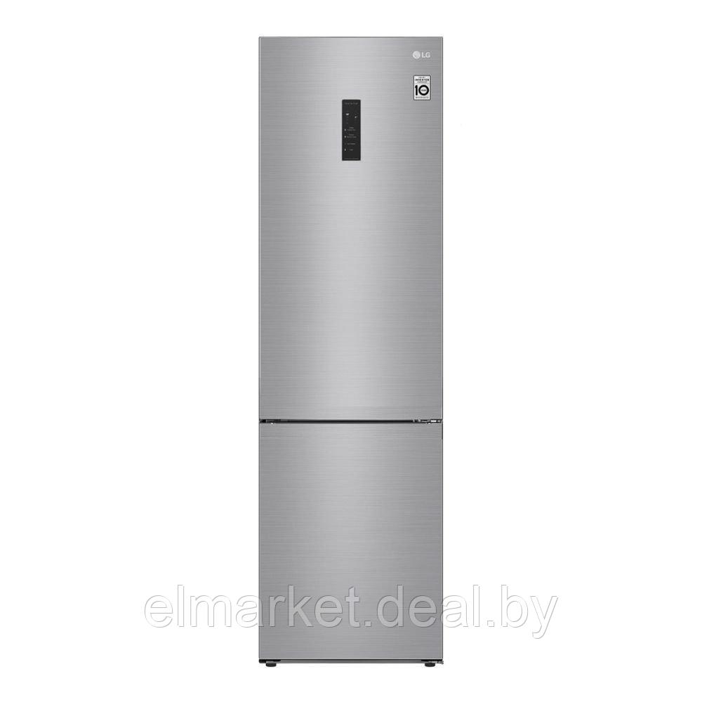 Холодильник с морозильником LG GA-B509CMTL серебристый - фото 1 - id-p226840007