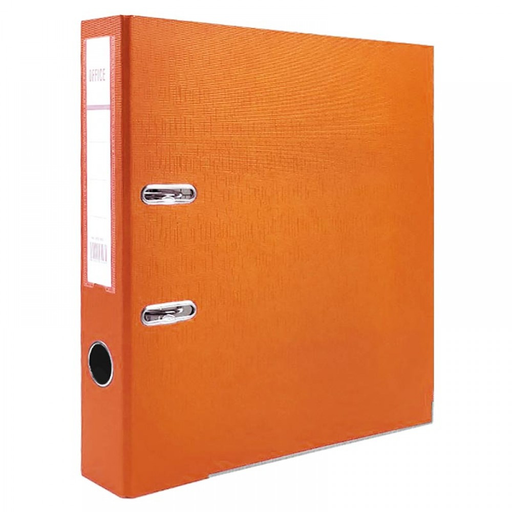 Папка-регистратор с металлическим уголком A4, 50 мм - оранжевая - фото 1 - id-p226841804