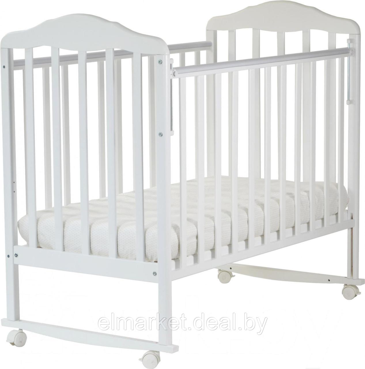 Детская кроватка СКВ Березка 120111 (белый) - фото 1 - id-p226840246
