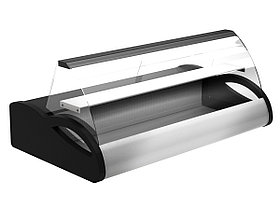 Витрина холодильная Carboma A87 SM 1,0-1 0013-0430 (INOX) (ВХС-1,0 Арго отделка нерж/сталь)