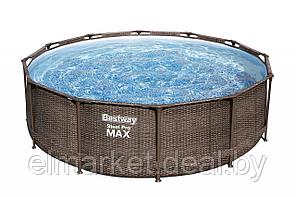 Бассейн Bestway Steel Pro MAX Ротанг 56709 (366х100, с фильтр-насосом)