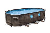 Бассейн Bestway Power Steel Swim Vista 56716 (549x274x122 с фильтр-насосом и лестницей)