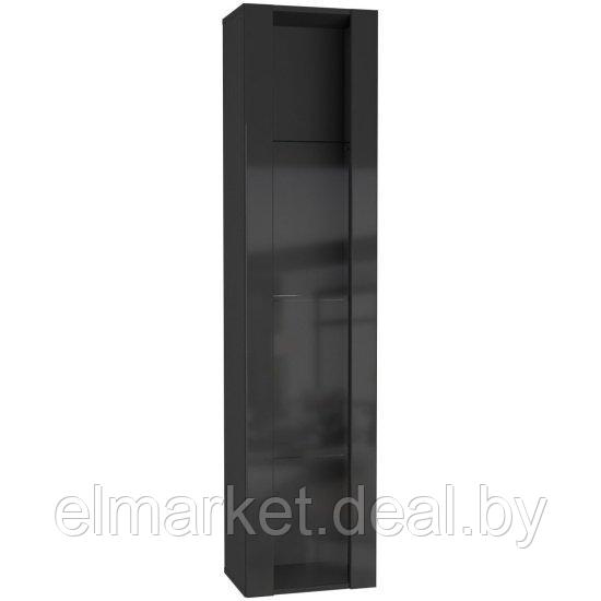 Шкаф навесной НК Мебель Point тип-41 черный/черный глянец - фото 1 - id-p226840134