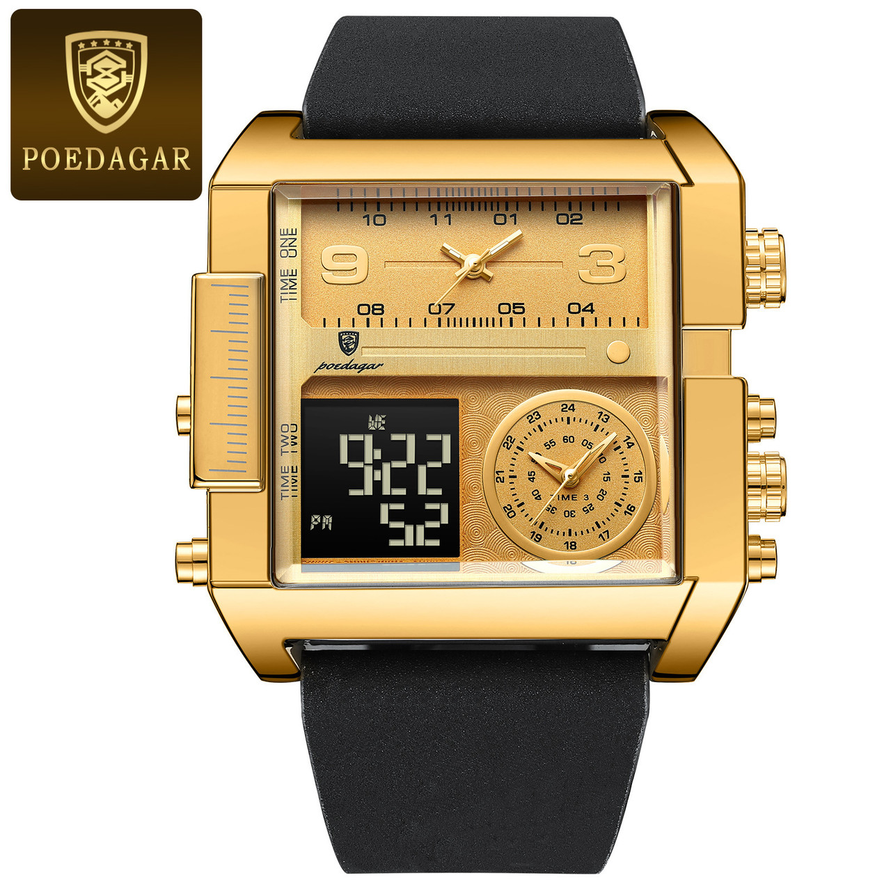 Оригинальные кварцевые мужские часы "POEDAGAR" - фото 1 - id-p226841906