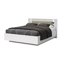 Кровать «1600 Харди 2 P» Белый с подъемным механизмом