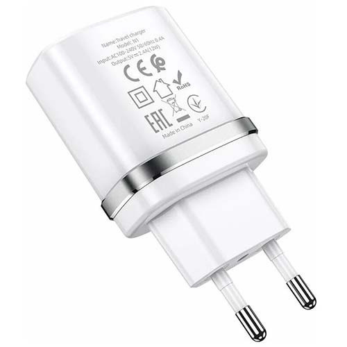 Зарядное устройство Hoco N1 Ardent 2.4A (Белый) - фото 4 - id-p226841941