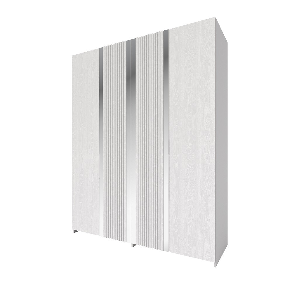 Шкаф для одежды «4Д Харди» Белый / Ясень белый текстурный - фото 1 - id-p226841984