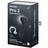 Вакуумно-волновой бесконтактный смарт-стимулятор Satisfyer Pro 2 Generation 3 Connect App Black, фото 10