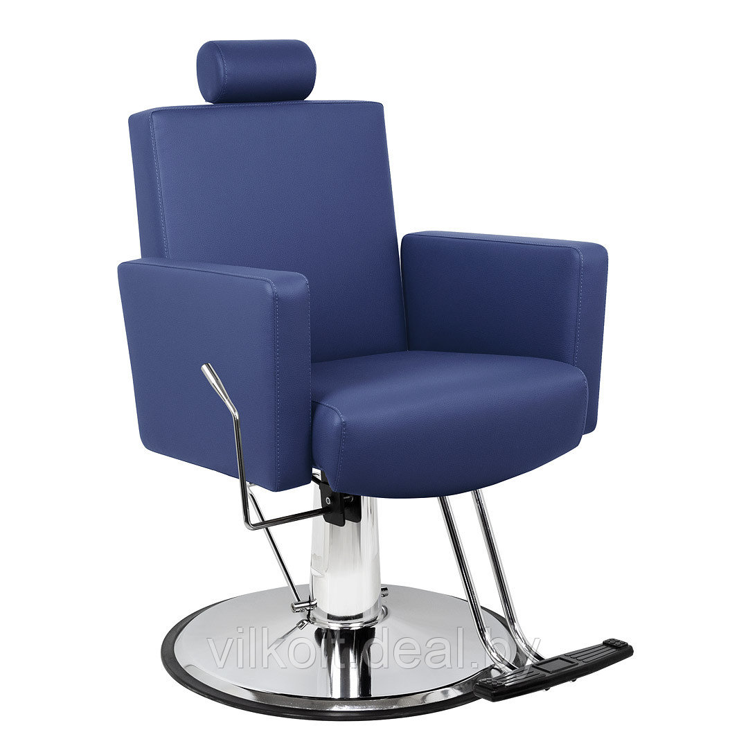 Толедо Эко барберское кресло, синее. На заказ - фото 1 - id-p226848060