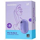 Вакуумно-волновой стимулятор с вибрацией Satisfyer Pro To Go 2 фиолетовый, фото 10