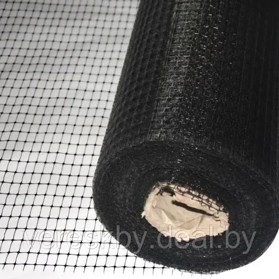 Сетка пластиковая от кротов "Универсал М" (Черный) рулон (100 м) - фото 1 - id-p197172402