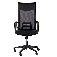 Кресло для руководителя "UTFC Рекорд М-878", пластик, черный