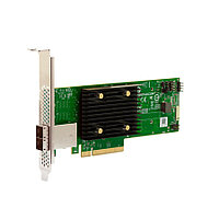 9500-8e SGL (05-50075-01) PCIe Gen4 x8 LP, Tri-Mode SAS/SATA/NVMe 12G HBA, 8port(2*ext SFF8644), 3808 IOC