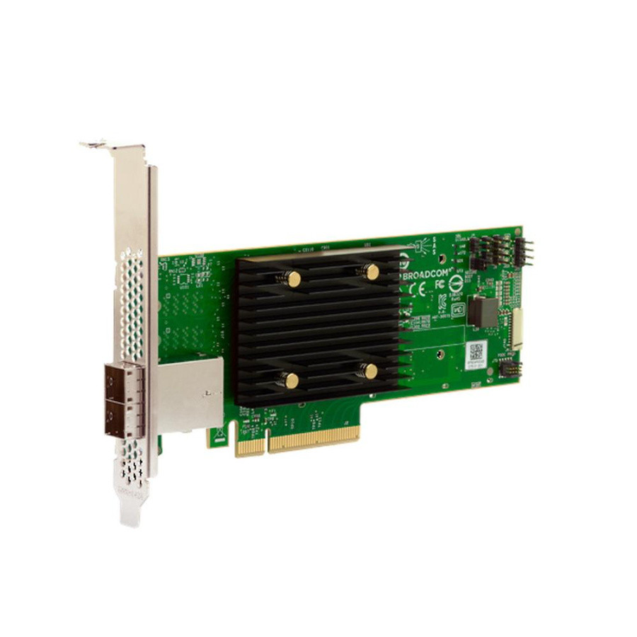 9500-8e SGL (05-50075-01) PCIe Gen4 x8 LP, Tri-Mode SAS/SATA/NVMe 12G HBA, 8port(2*ext SFF8644), 3808 IOC - фото 1 - id-p226848980