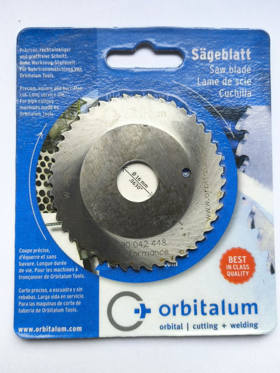 Пильный диск (фреза) для орбитального трубореза Orbitalum, d 68 толщина стенки трубы 2,5 - 7,0 мм (z-44) - фото 1 - id-p226849745