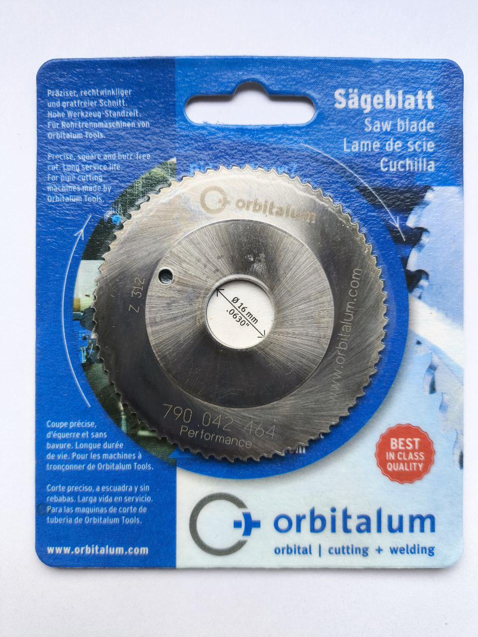 Пильный диск (фреза) для орбитального трубореза Orbitalum, d 68 толщина стенки трубы 1,2 - 2,5 мм (z-72)