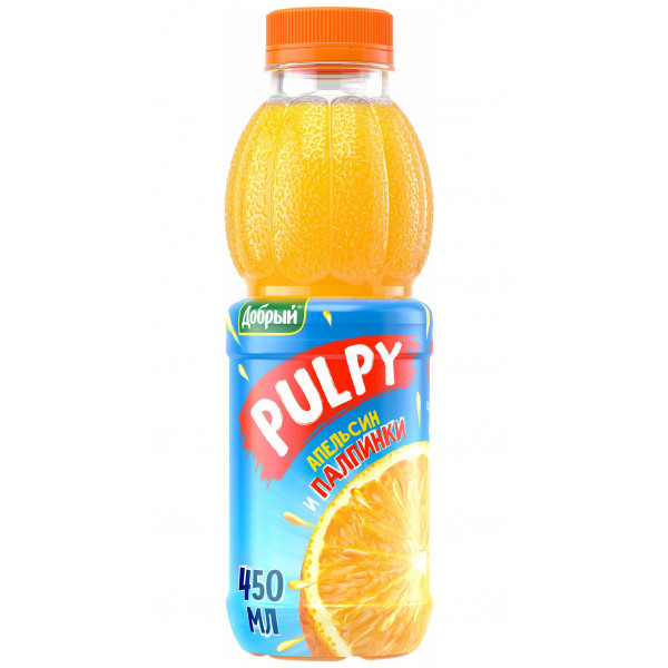 Напиток Pulpy апельсин с мякотью 0,45л - фото 1 - id-p226852392
