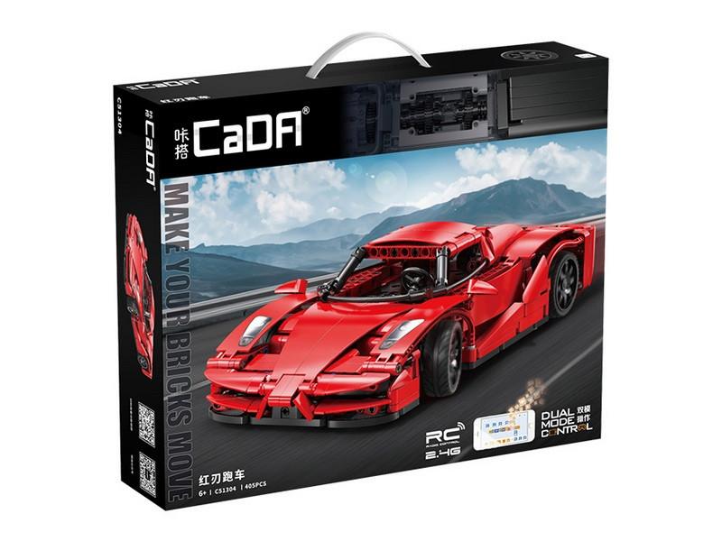 Радиоуправляемый конструктор CaDA спортивный автомобиль Red Blade (432 детали) - фото 6 - id-p226852665