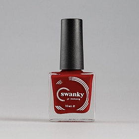 Swanky Stamping, Лак для стемпинга 007 - Красный (10 мл)