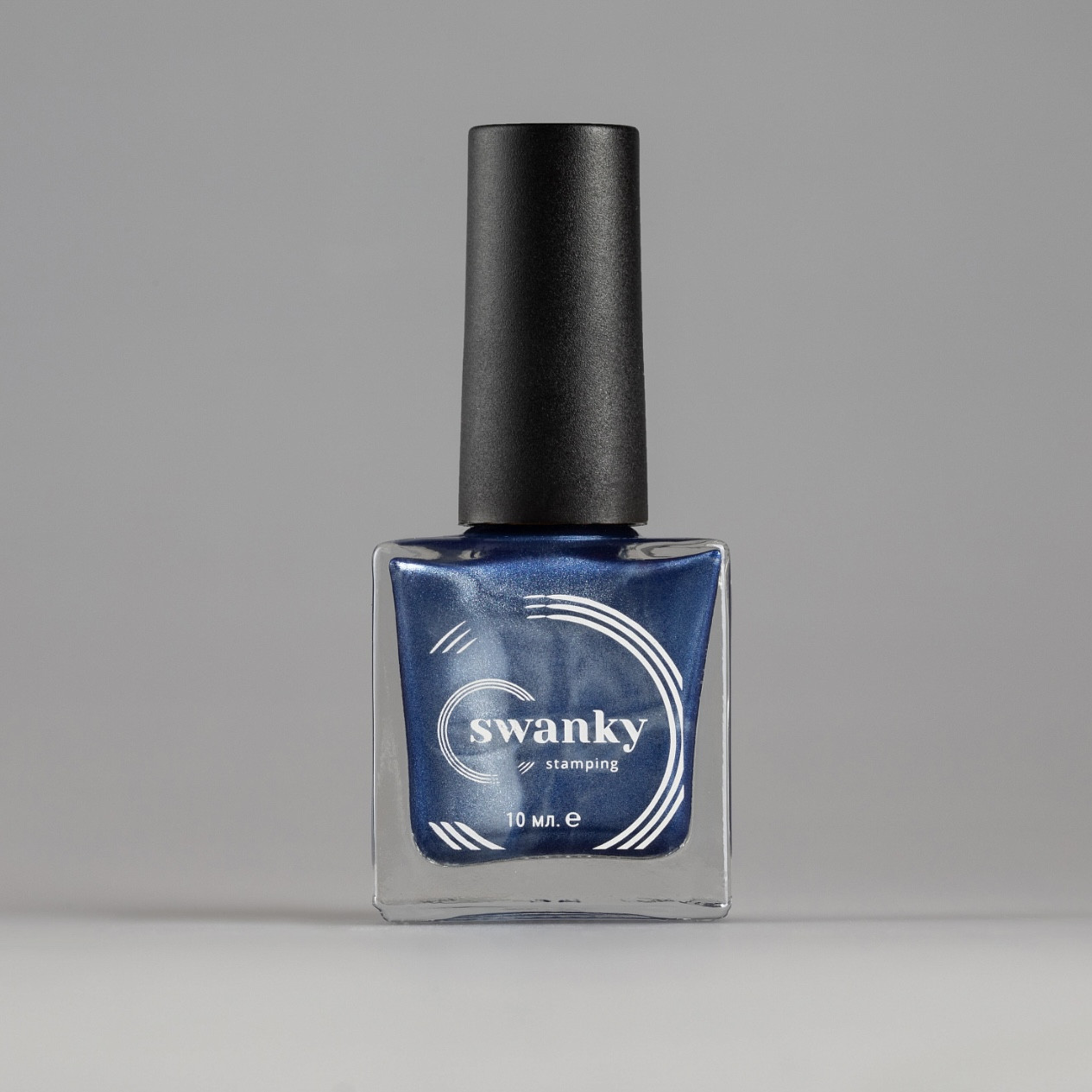 Swanky Stamping, Лак для стемпинга Metallic 09 - Джинсовый (10 мл)