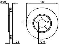 Тормозной диск Bosch 0986479117