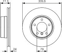 Тормозной диск Bosch 0986479S29