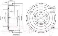 Тормозной барабан Patron PDR1035