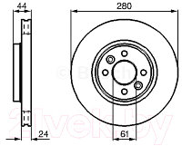 Тормозной диск Bosch 0986478590