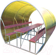 Беседка КомфортПром Пион 3м с покрытием