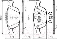 Тормозные колодки Bosch 0986495066