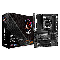 Материнская плата ASROCK X670E PG LIGHTNING, AM5, X670, 4*DDR5, HDMI+DP, 4xSATA3 6.0, M.2 Socket, RAID, 6xUSB