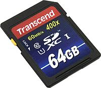 Карта памяти Transcend SDXC (Class 10) UHS-I Premium 64Gb (TS64GSDU1)