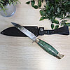 Нож Финка НКВД Х12МФ кованая (зеленая рукоять), фото 2
