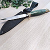 Нож Финка НКВД Х12МФ кованая (зеленая рукоять), фото 8