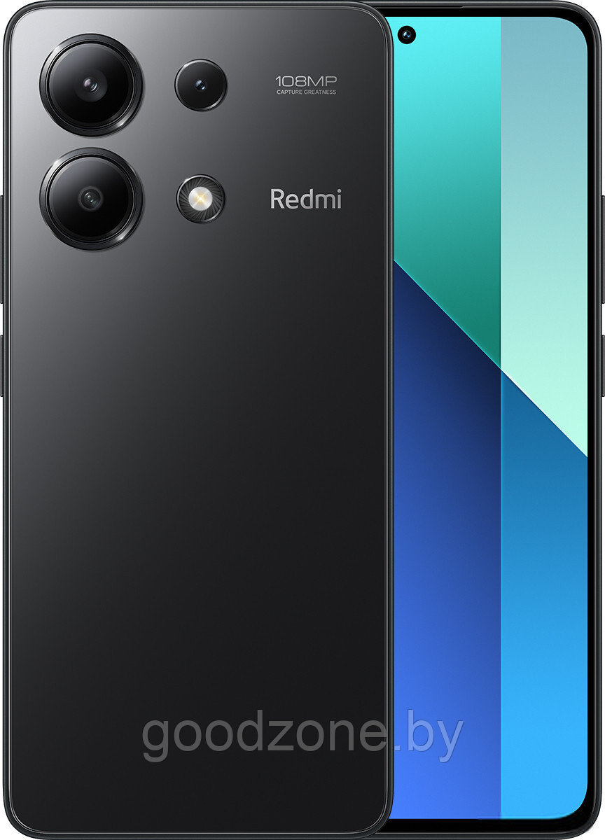 Смартфон Xiaomi Redmi Note 13 8GB/128GB с NFC международная версия (полуночный черный) - фото 1 - id-p225125105