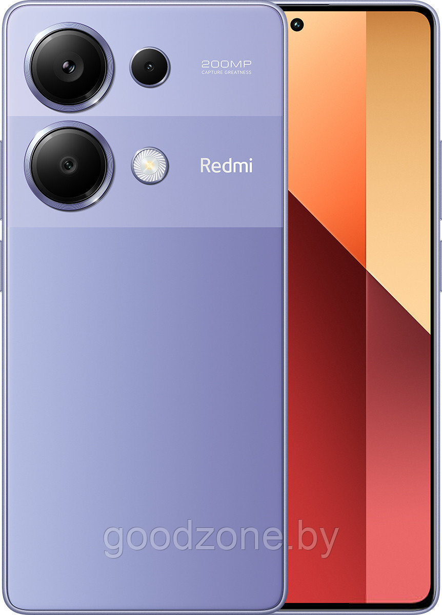 Смартфон Xiaomi Redmi Note 13 Pro 4G 12GB/512GB с NFC международная версия (лавандовый) - фото 1 - id-p225125131