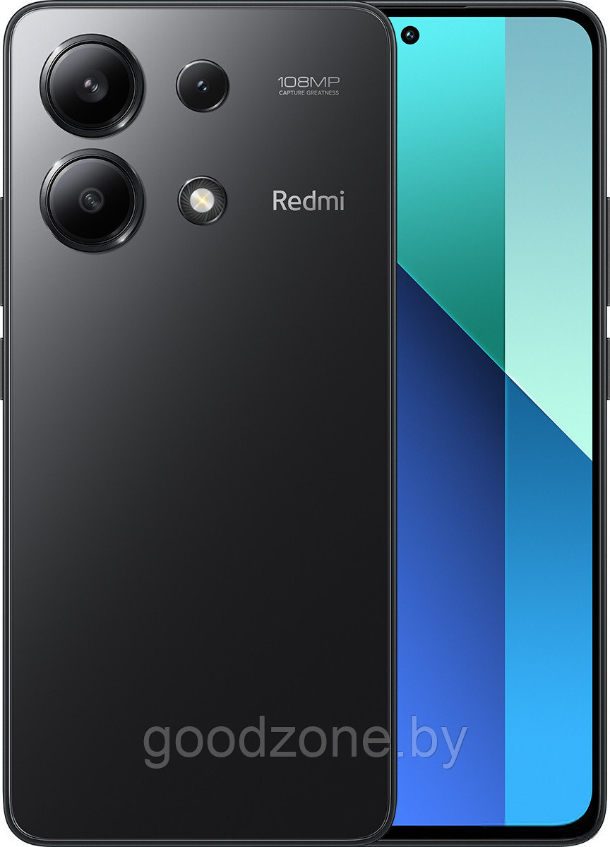 Смартфон Xiaomi Redmi Note 13 8GB/256GB с NFC международная версия (полуночный черный) - фото 1 - id-p224200680