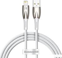 Кабель Baseus Glimmer Series Fast Charging Data Cable USB Type-A - Lightning 2.4A CADH000202 (1 м, белый)