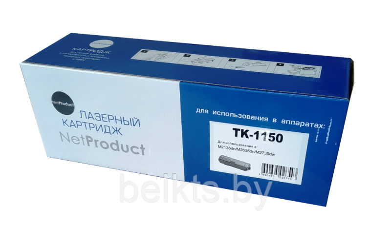 Тонер-картридж NetProduct (N-TK-1150) для Kyocera-Mita M2135dn/M2635dn/M2735dw, 3K, с/чип.