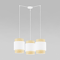 Подвесной светильник с тканевыми абажурами TK Lighting 6537 Boho White